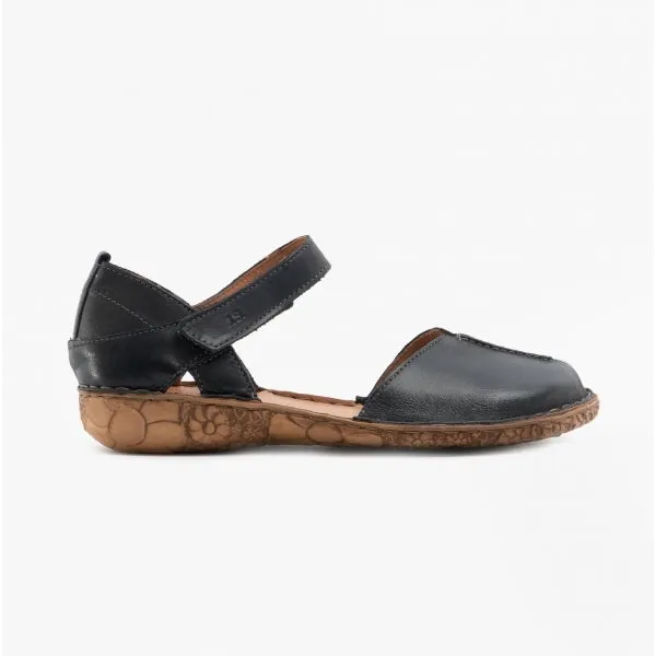 Josef Seibel ROSALIE 42 Womens Leather Sandals Black sold by Shuperb