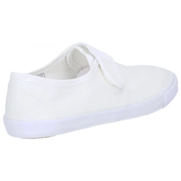 Mirak 99248 Unisex Canvas Touch Fasten Plimsolls White sold by Shuperb product image thumbnail 2