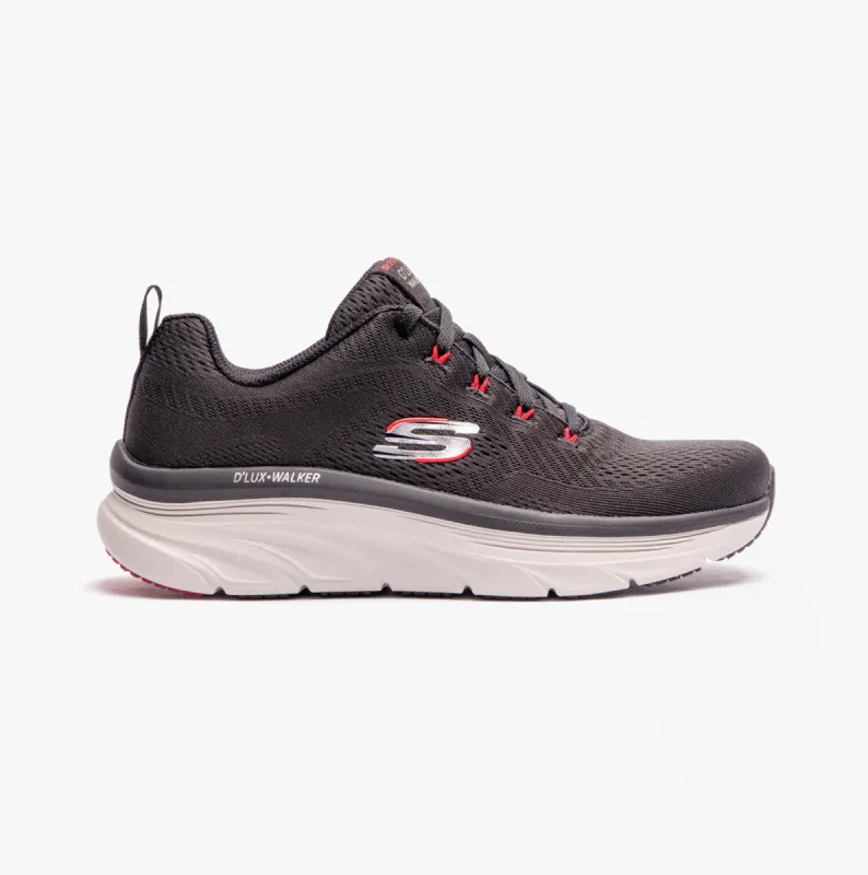 Skechers 232364/BKRD D'LUX WALKER - MEERNO Mens Trainers Black/Red sold by Shuperb