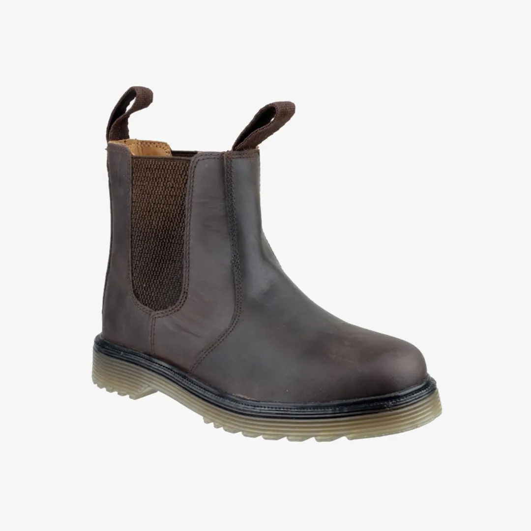 Amblers CHELMSFORD Unisex Leather Chelsea Boots Brown sold by Shuperb