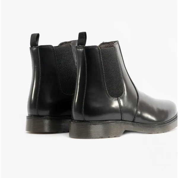 STB ELLIS Unisex Leather Air Cushioned Dealer Boots Polished Black sold by Shuperb product image thumbnail 4