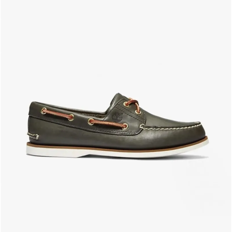 Classic Boat 2-Eye Mens Wide Full Grain Boat Shoes Medium Blue sold by Shuperb