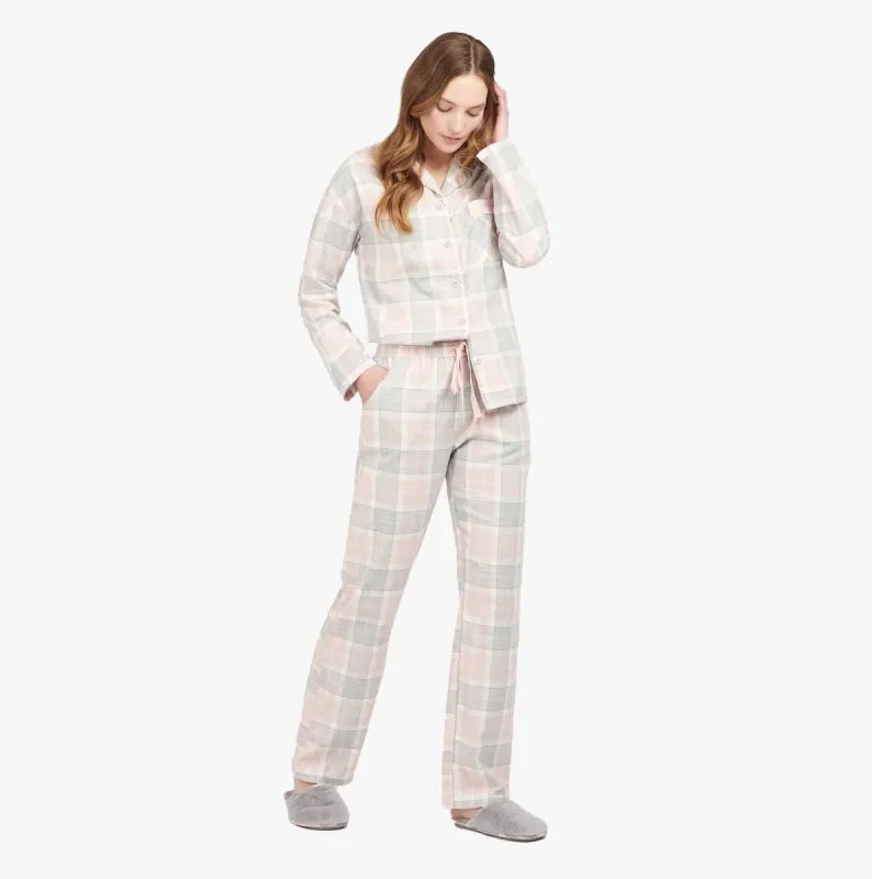ELLERY Womens Pyjama Set Pink Tartan sold by Shuperb