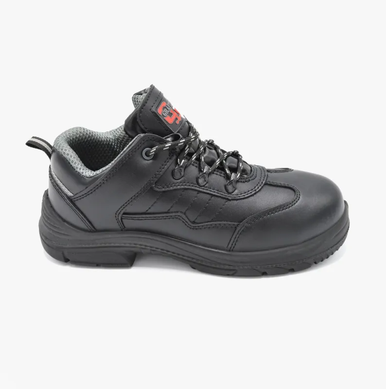 Grafters M303A Mens Super Wide Safety Trainers Black sold by Shuperb