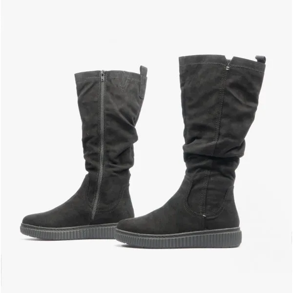 25660-29-001 Ladies Knee-Length Boots Black sold by Shuperb product image thumbnail 4