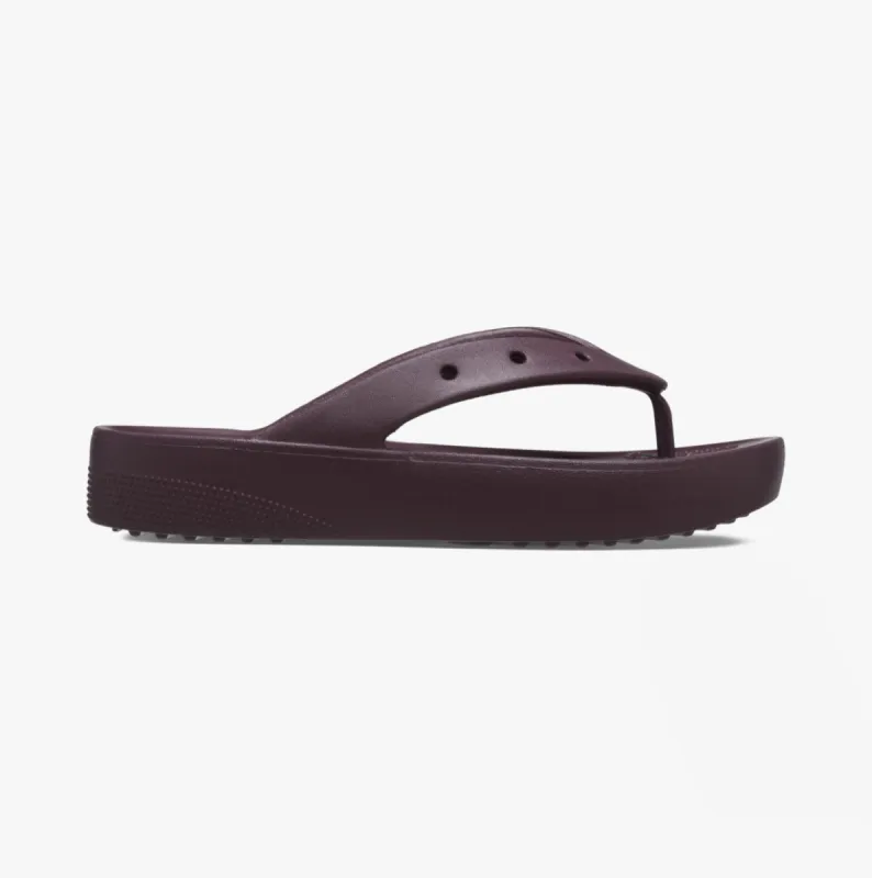 CLASSIC PLATFORM FLIP Womens Flips Dark Cherry sold by Shuperb
