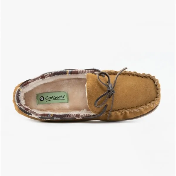 Cotswold KILKENNY Womens Moccasin Slippers Tan sold by Shuperb product image thumbnail 4