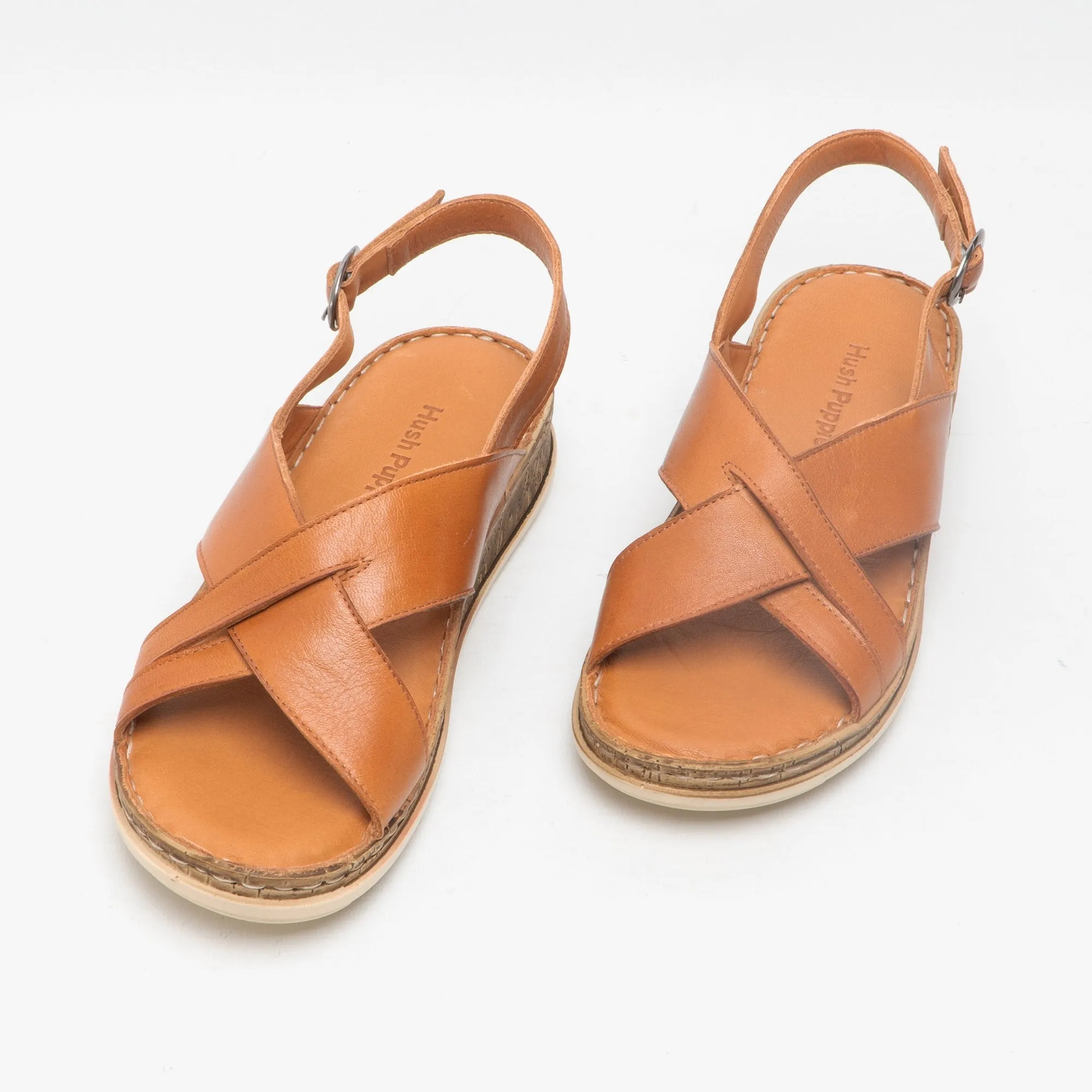 Hush Puppies ELENA Womens Leather Sandals Tan sold by Shuperb product image thumbnail 3