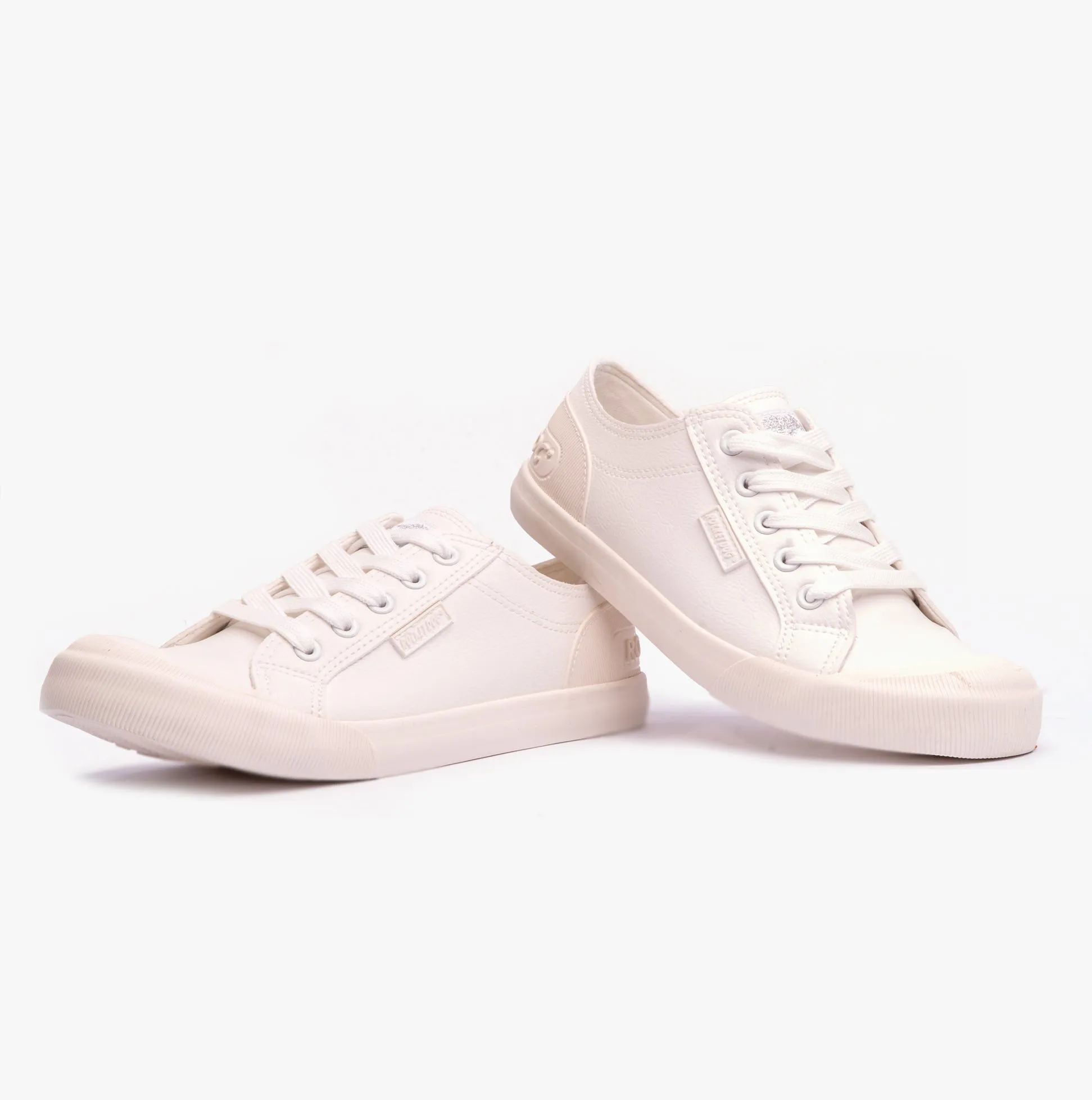 Rocket Dog JAZZIN SPORTY PU Womens Trainers White sold by Shuperb product image thumbnail 4