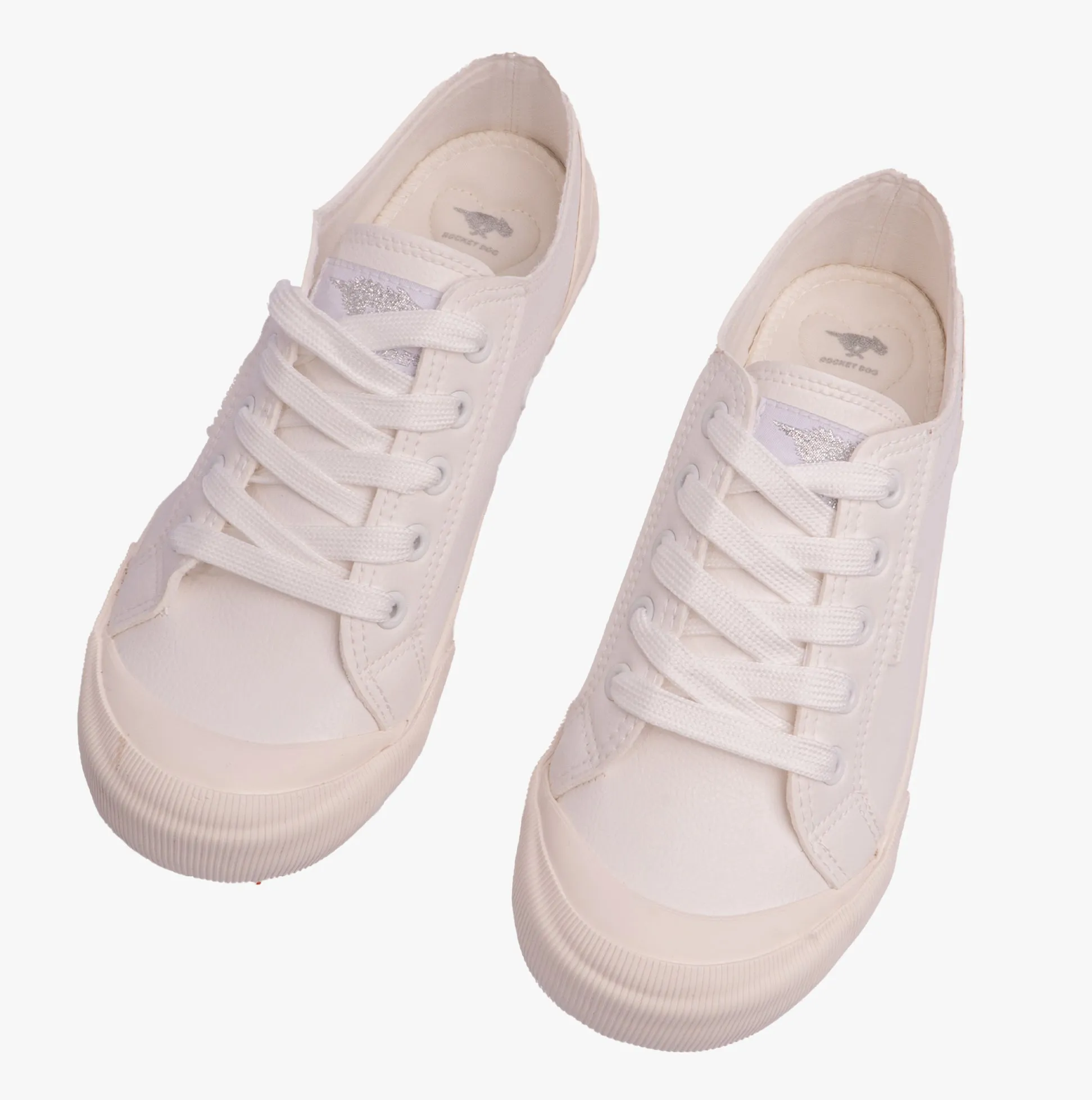Rocket Dog JAZZIN SPORTY PU Womens Trainers White sold by Shuperb product image thumbnail 3