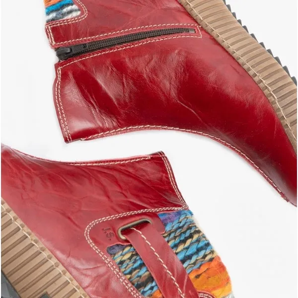 Josef Seibel MAREN 19 Womens Leather Ankle Boots Hibiscus/Combi sold by Shuperb product image thumbnail 2