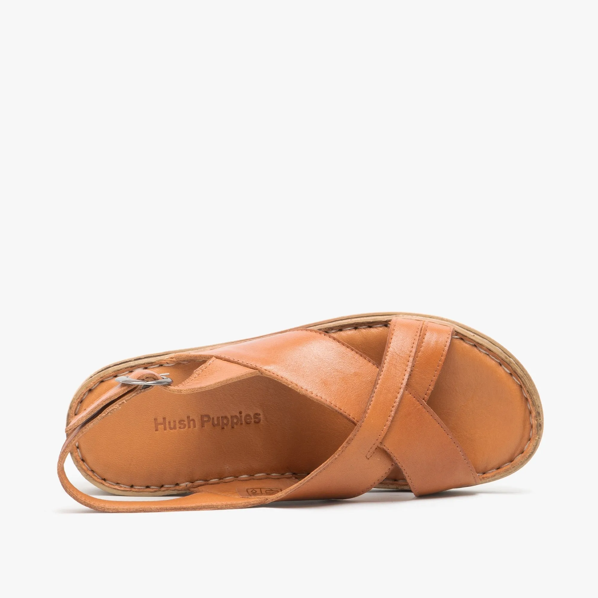 Hush Puppies ELENA Womens Leather Sandals Tan sold by Shuperb product image thumbnail 5
