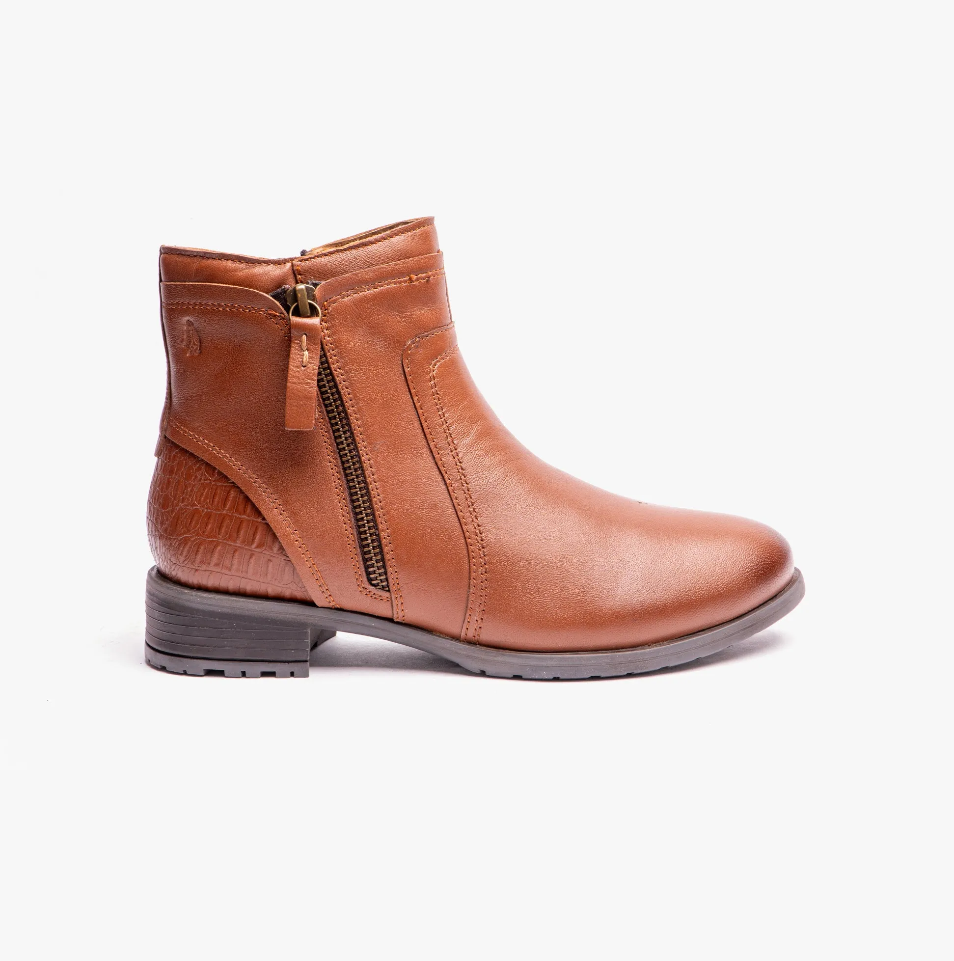 Hush Puppies SCARLETT Womens Leather Ankle Boots Tan sold by Shuperb