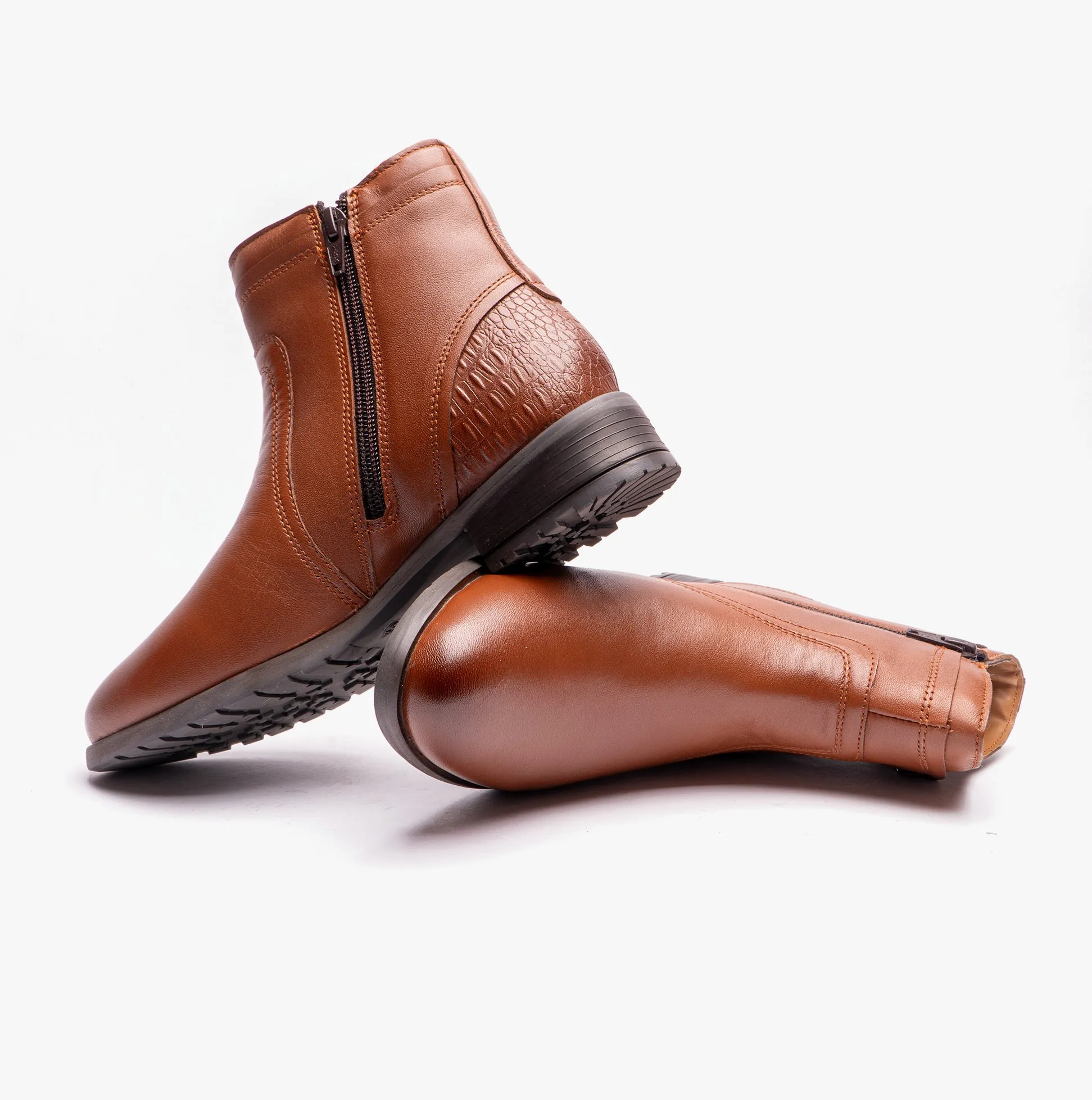 Hush Puppies SCARLETT Womens Leather Ankle Boots Tan sold by Shuperb product image thumbnail 4