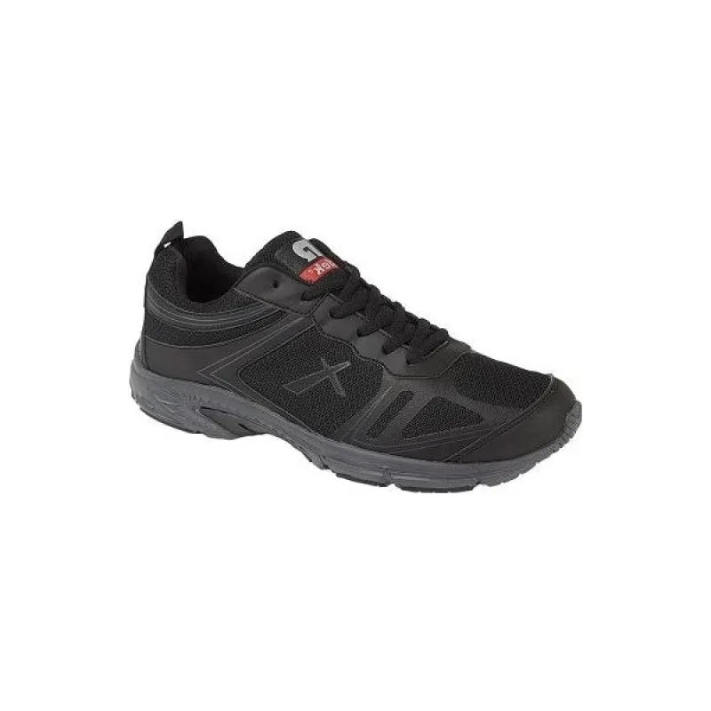 DEK JENSEN Mens Mesh Lace Up Trainers Black sold by Shuperb