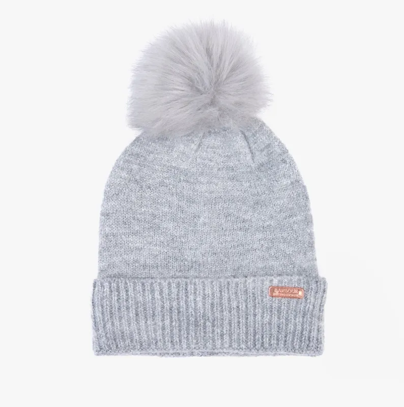 Barbour SPARKLE BEANIE & SCARF Womens Gift Set Grey Marl sold by Shuperb