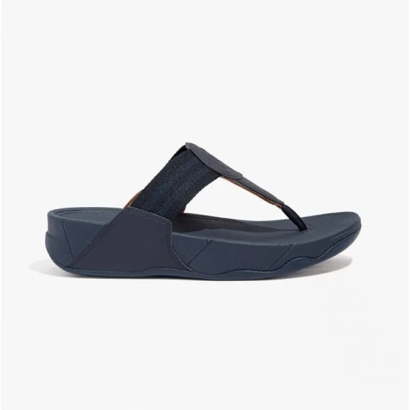 WALKSTAR Ladies Wide Fit Toe Post Sandals Midnight Navy sold by Shuperb