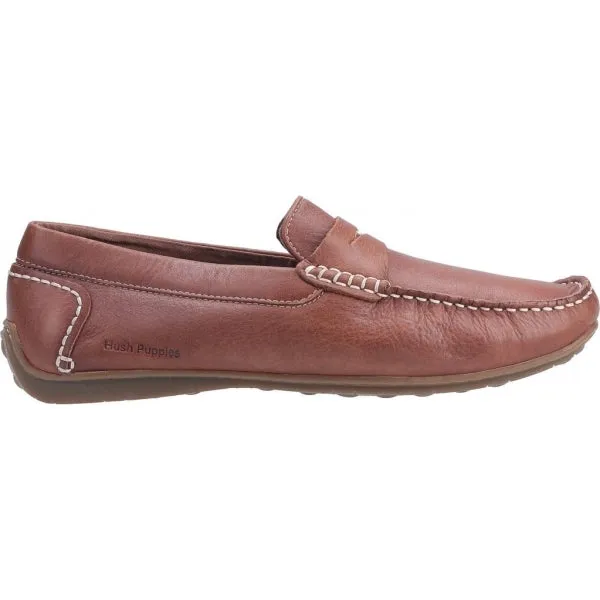 Hush Puppies ROSCOE Mens Nubuck Loafers Brown sold by Shuperb