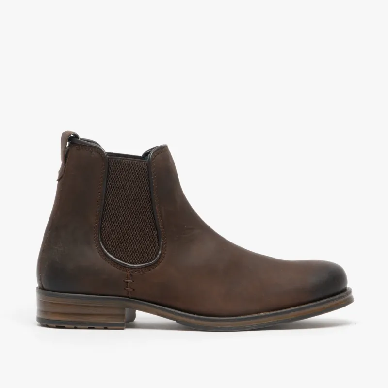 TOM Mens Oily Leather Ankle Boot Brown sold by Shuperb