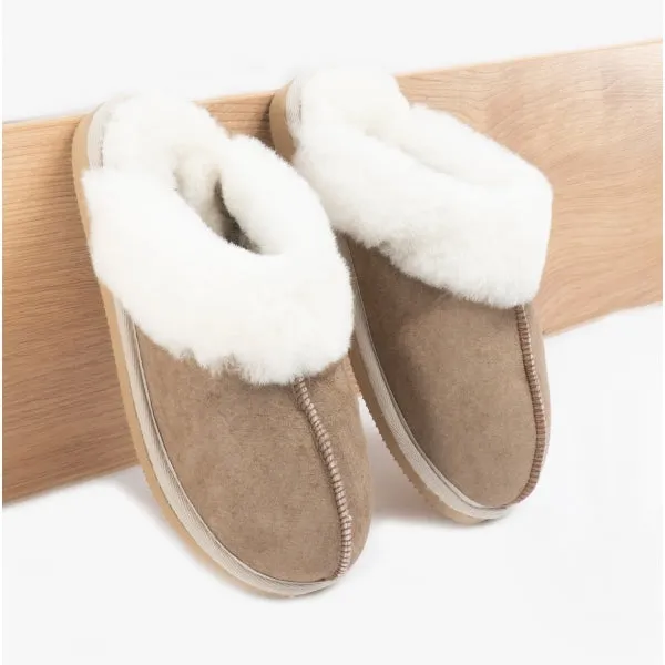 Shepherd JESSICA Womens Sheepskin Mules Stone sold by Shuperb product image thumbnail 2