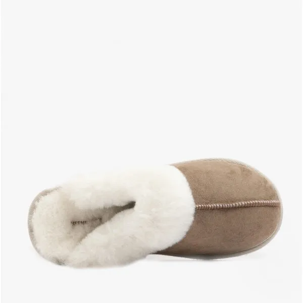 Shepherd JESSICA Womens Sheepskin Mules Stone sold by Shuperb product image thumbnail 4