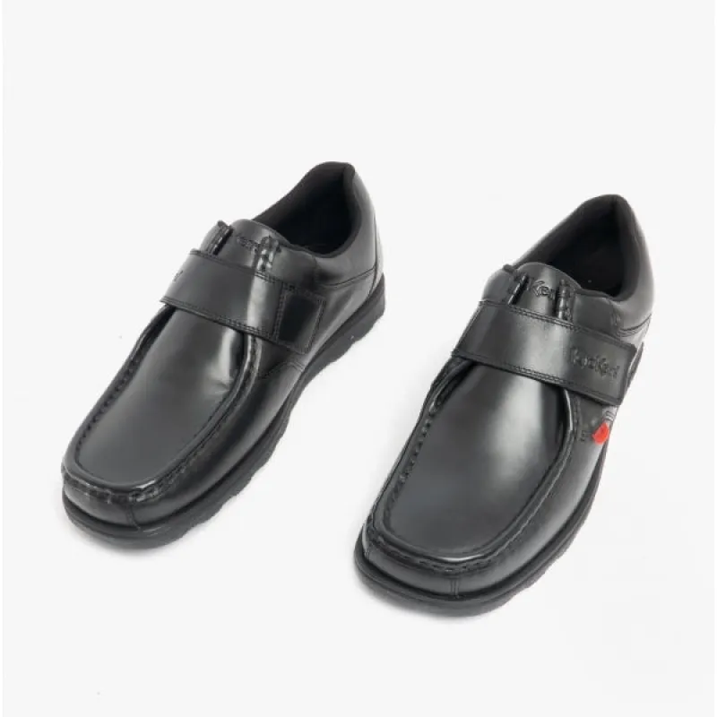 FRAGMA STRAP Boys School Shoes Black sold by Shuperb