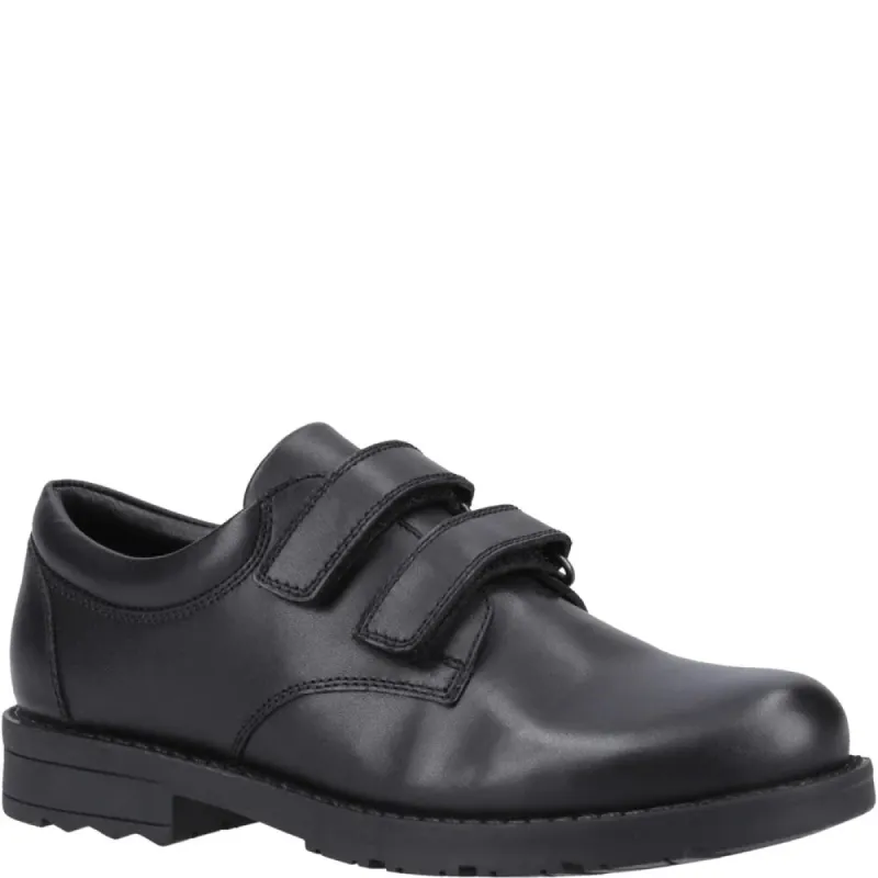 Hush Puppies BARRY Boys Leather School Shoes Black sold by Shuperb
