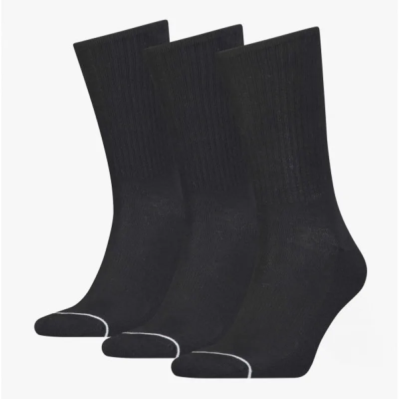 Calvin Klein 3 Pack Mens Crew Trainer Socks Black sold by Shuperb