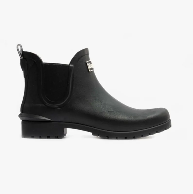 Barbour WILTON Womens Chelsea Wellington Boots Black sold by Shuperb