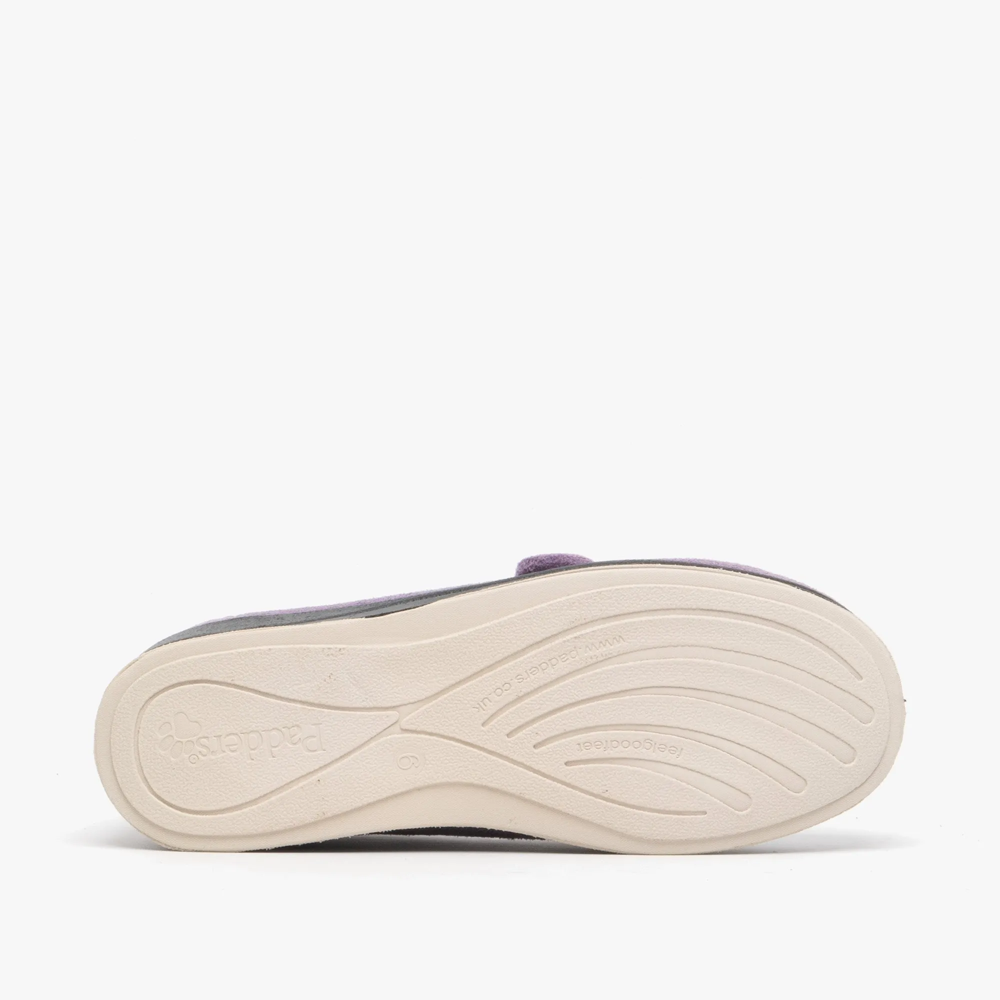 Padders CAMILLA Womens (2E Fit) Touch Fasten Slippers Lavender sold by Shuperb product image thumbnail 3