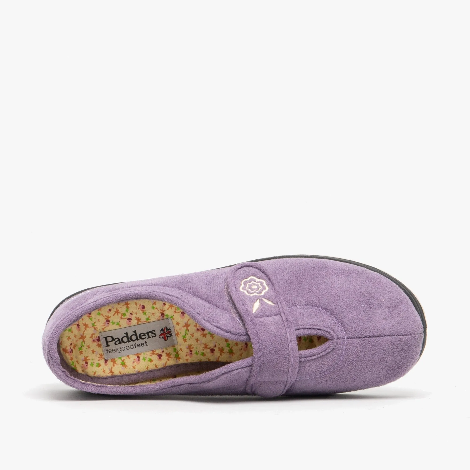 Padders CAMILLA Womens (2E Fit) Touch Fasten Slippers Lavender sold by Shuperb product image thumbnail 4