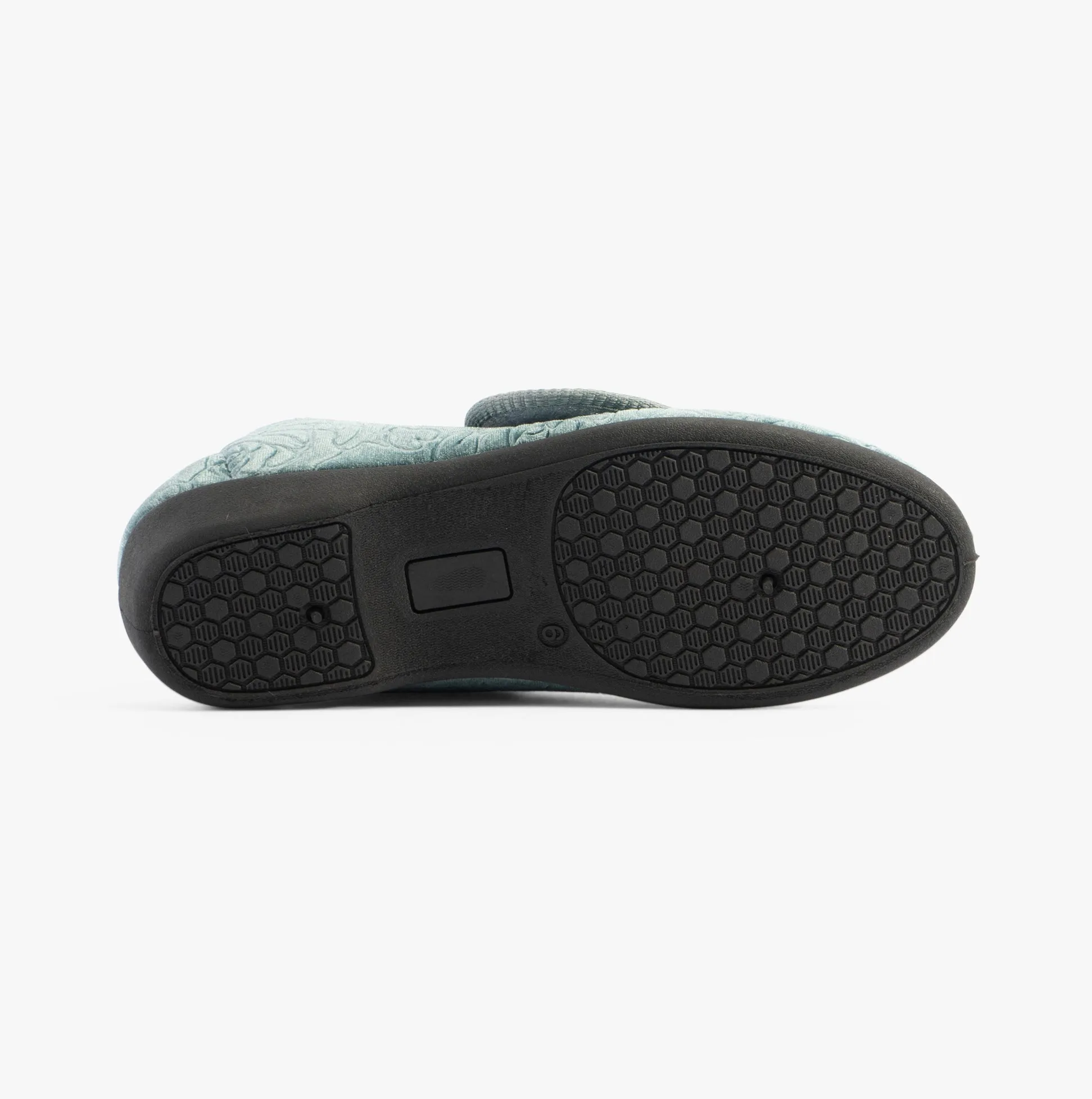 Jo & Joe DOREEN Womens Touch Fasten Slippers Teal sold by Shuperb product image thumbnail 4