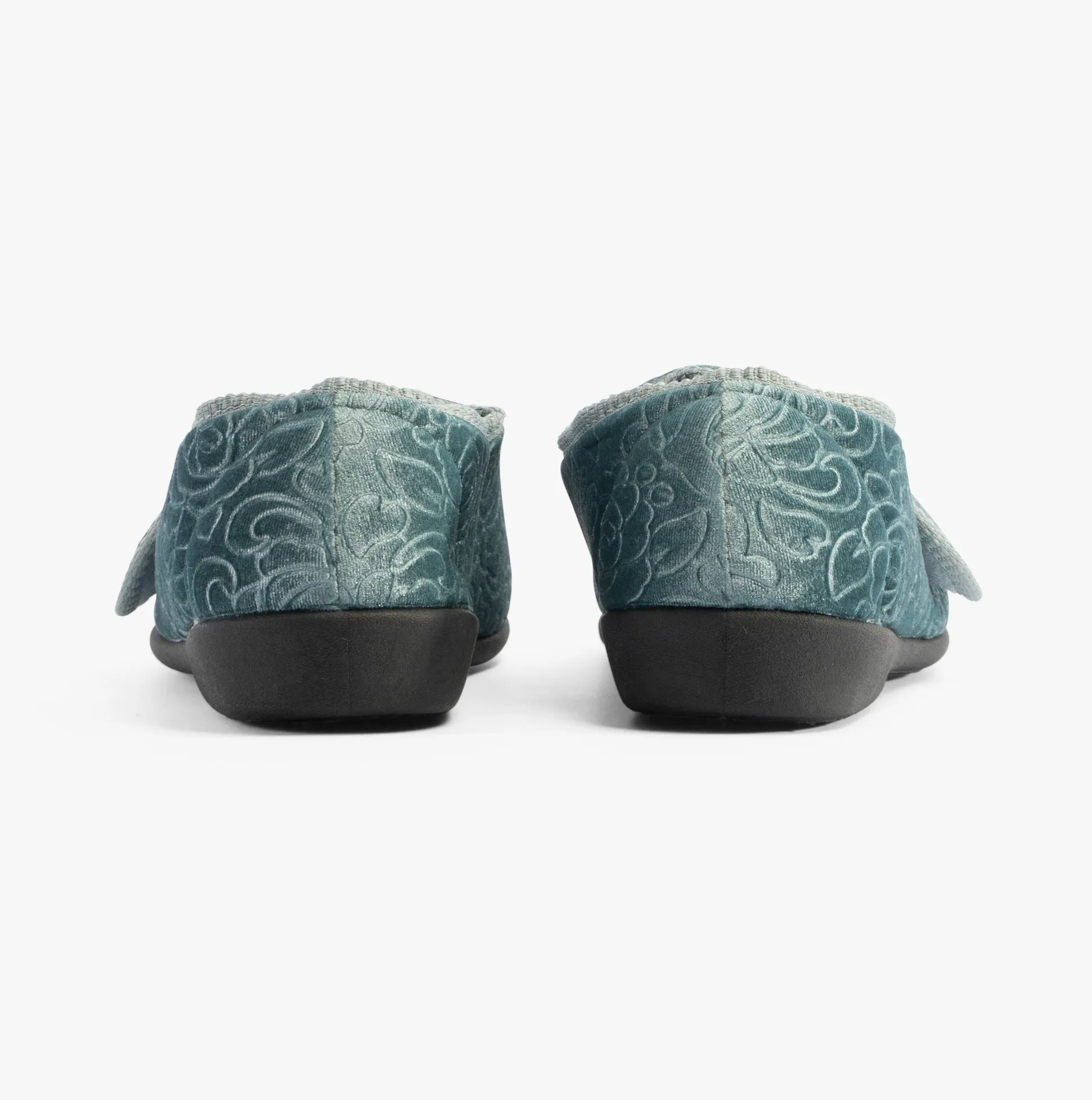 Jo & Joe DOREEN Womens Touch Fasten Slippers Teal sold by Shuperb product image thumbnail 3