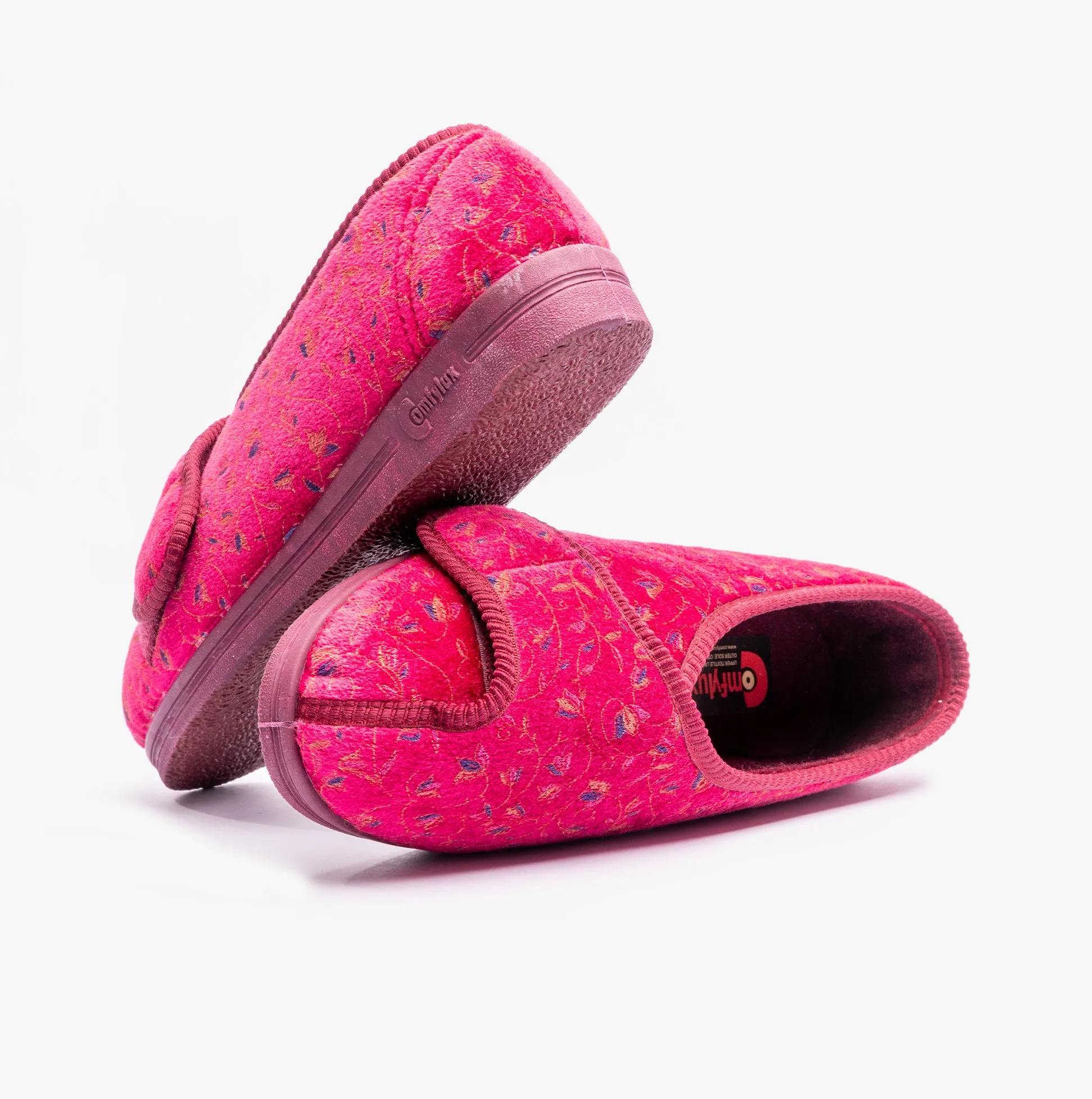 Comfylux HELEN Womens Full Slippers Wine sold by Shuperb product image thumbnail 4