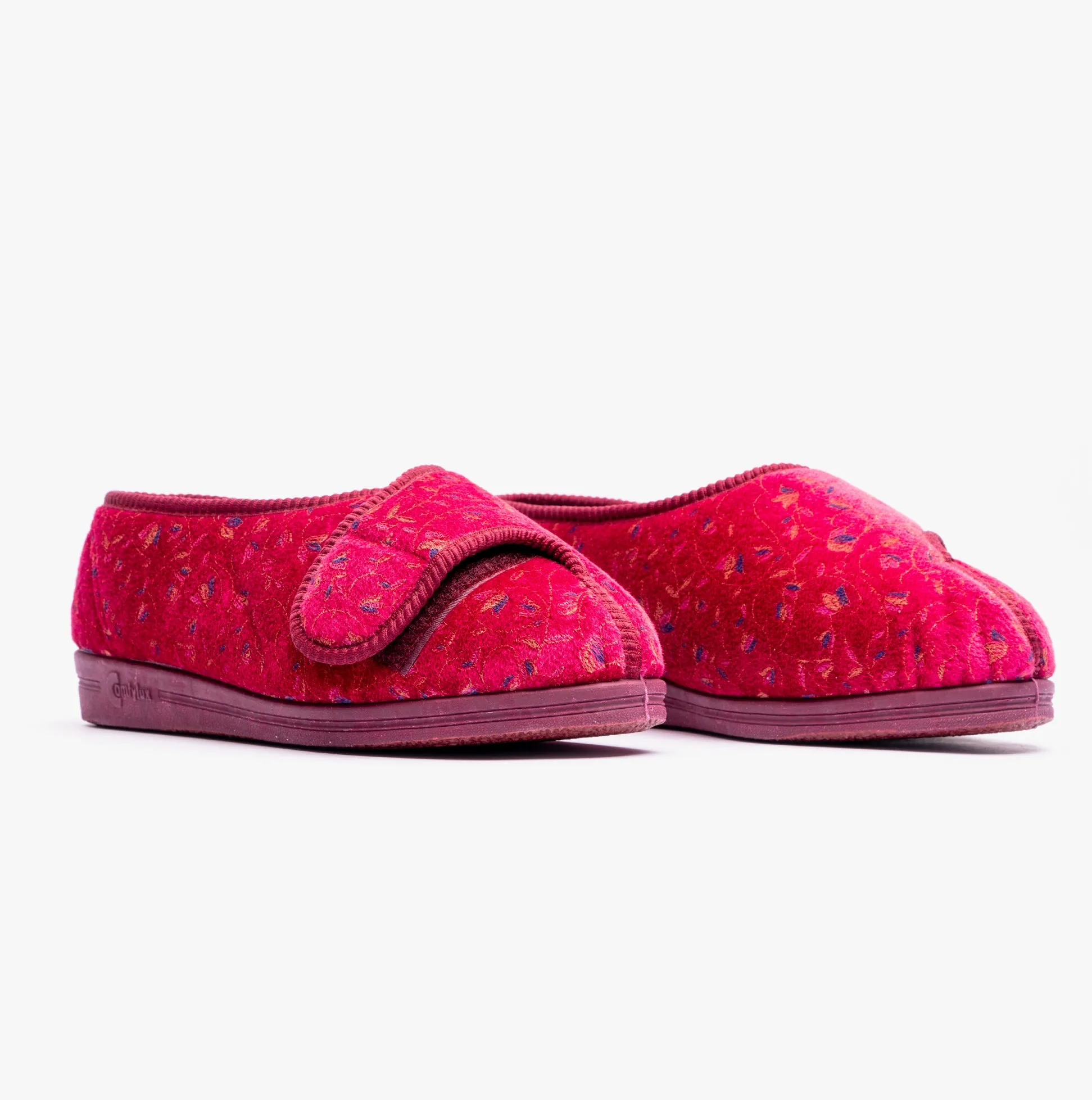 Comfylux HELEN Womens Full Slippers Wine sold by Shuperb product image thumbnail 2