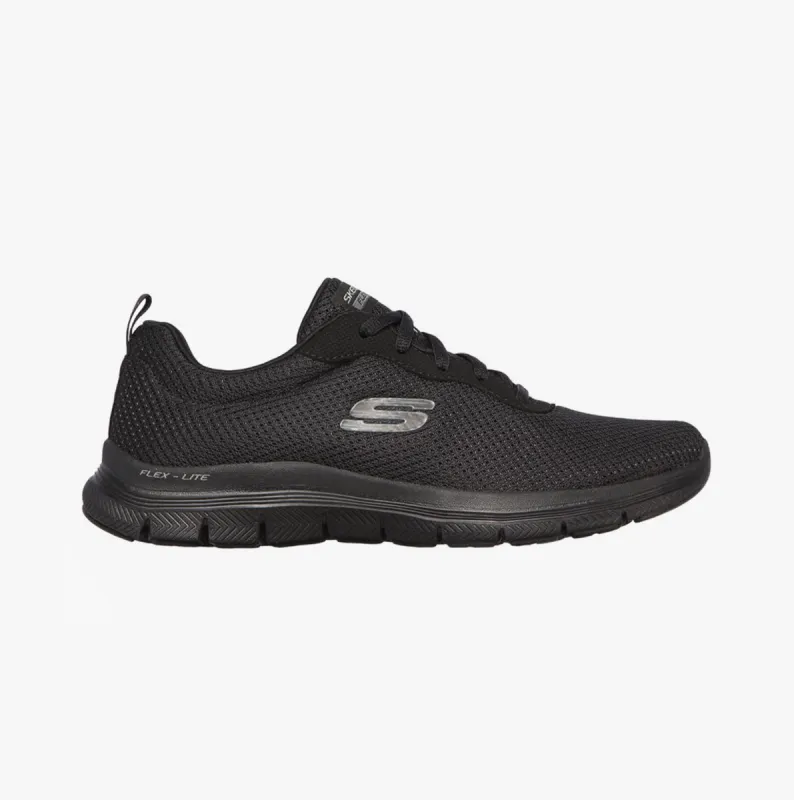 WMNS) Skechers Flex Comfort 'Black White' 149886-BKW | Parallel