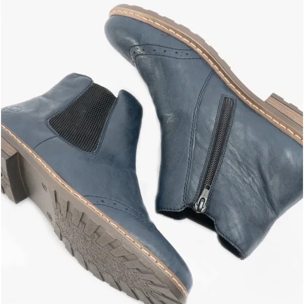 Rieker 71072-14 Womens Ankle Boots Blue sold by Shuperb product image thumbnail 3