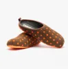 WABI Mens Mule Slippers Brown/Orange sold by Shuperb
