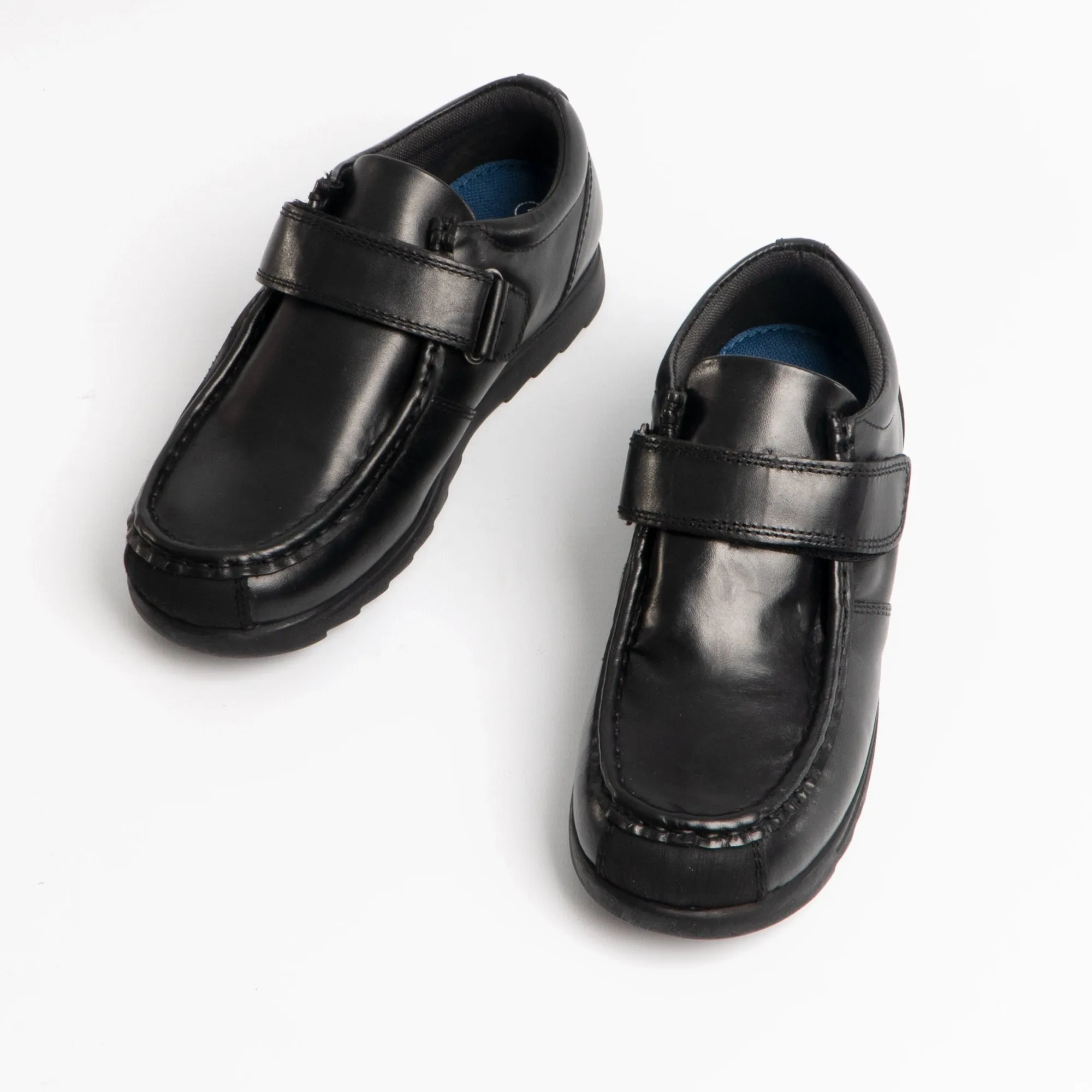 Roamers GENERALS Boys Leather Touch Fasten Shoes Black sold by Shuperb product image thumbnail 2