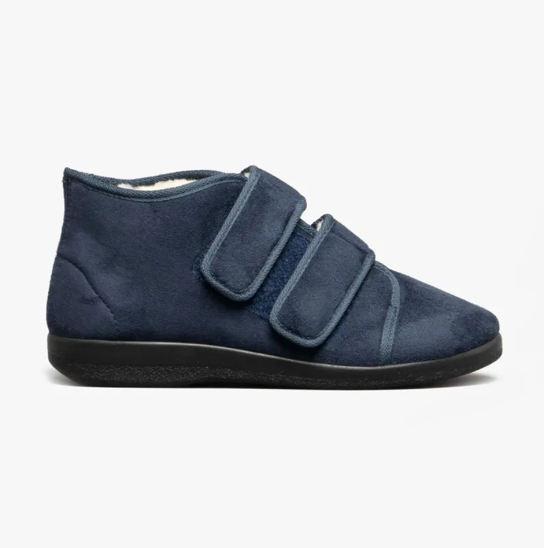 GBS Med TORBAY Unisex Boot Slippers Navy sold by Shuperb