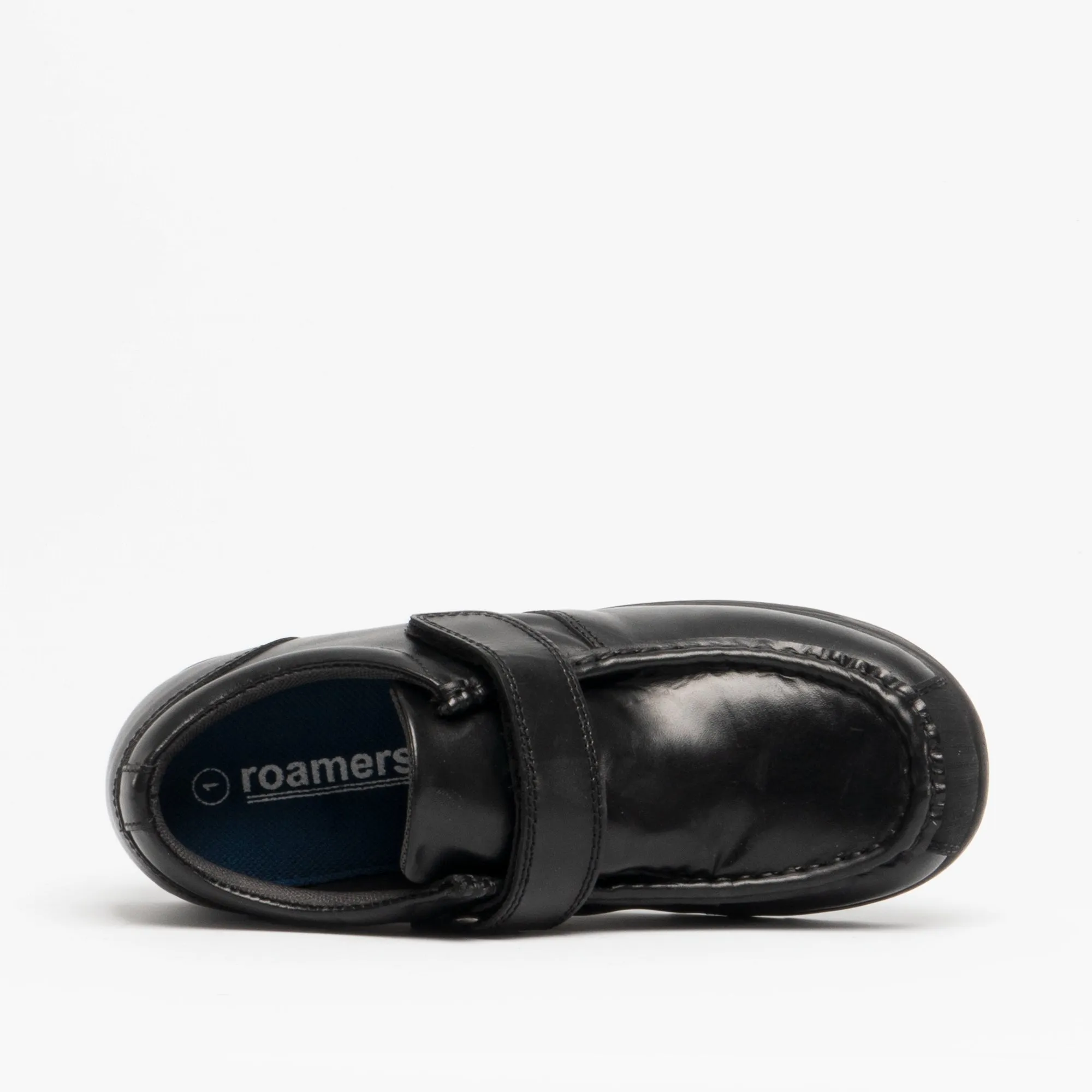 Roamers GENERALS Boys Leather Touch Fasten Shoes Black sold by Shuperb product image thumbnail 4