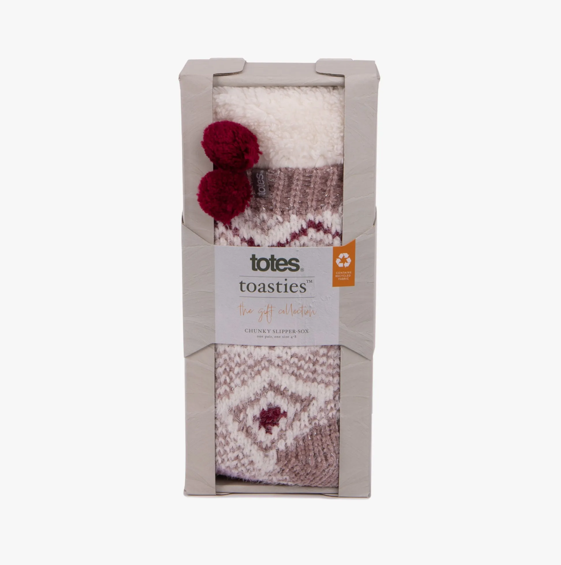 FAIR ISLE Chenille Womens Socks Berry sold by Shuperb product image thumbnail 5