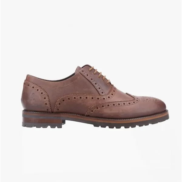 TOBIAS Mens Leather Brogue Shoes Brown sold by Shuperb