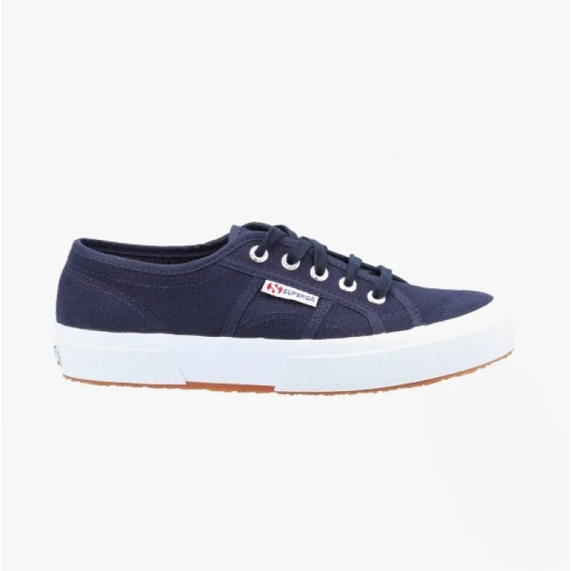 Superga 2750 COTU CLASSIC Womens Canvas Trainers Navy/White sold by Shuperb
