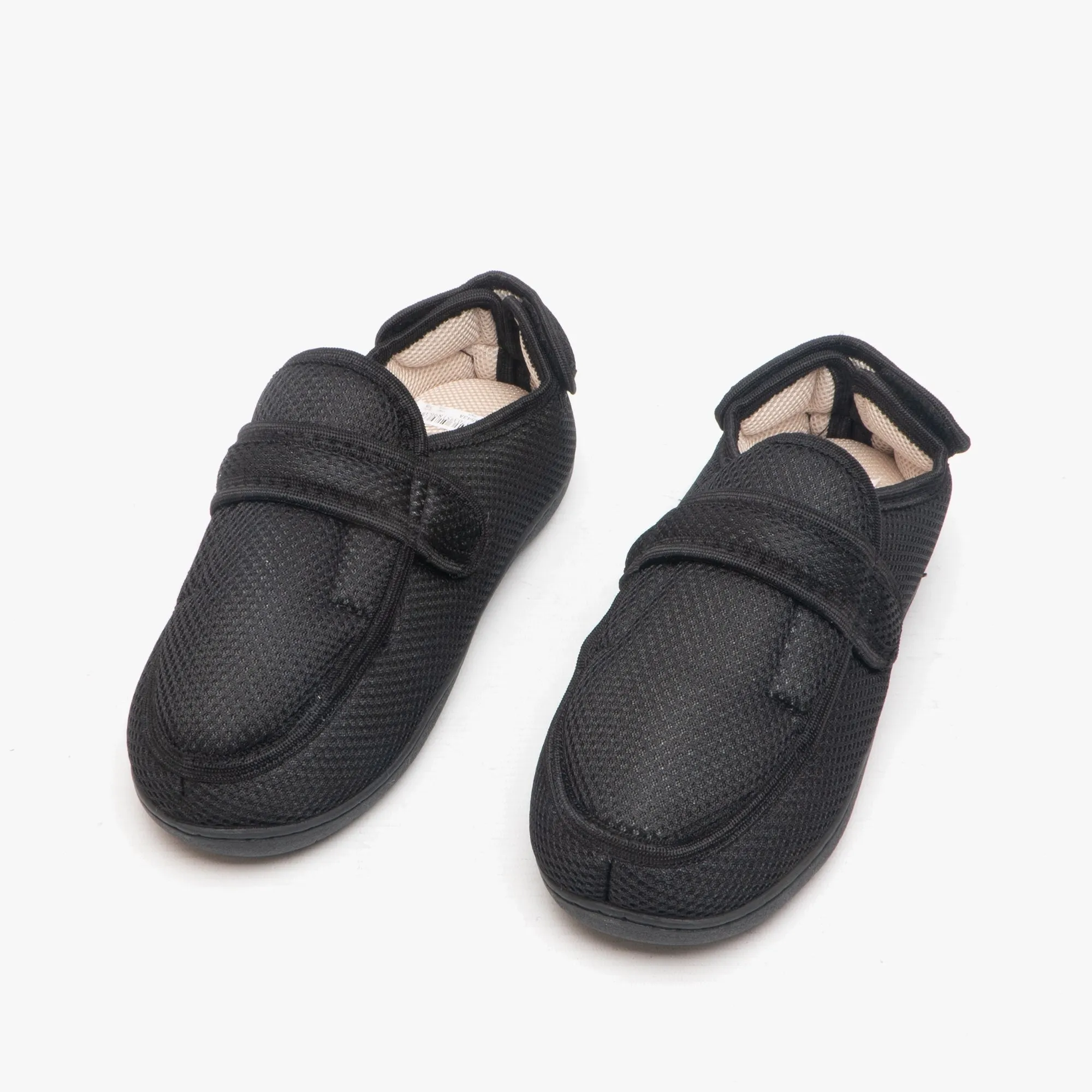 Zedzzz JOSH Mens Super Wide Touch Fasten Slippers Black sold by Shuperb product image thumbnail 2