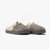 Jo & Joe AMBER Womens Knitted Mule Slippers Grey sold by Shuperb