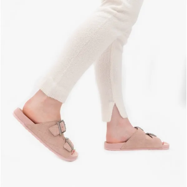 Barbour ELLIS Womens Suede Mule Slippers Pink sold by Shuperb product image thumbnail 2