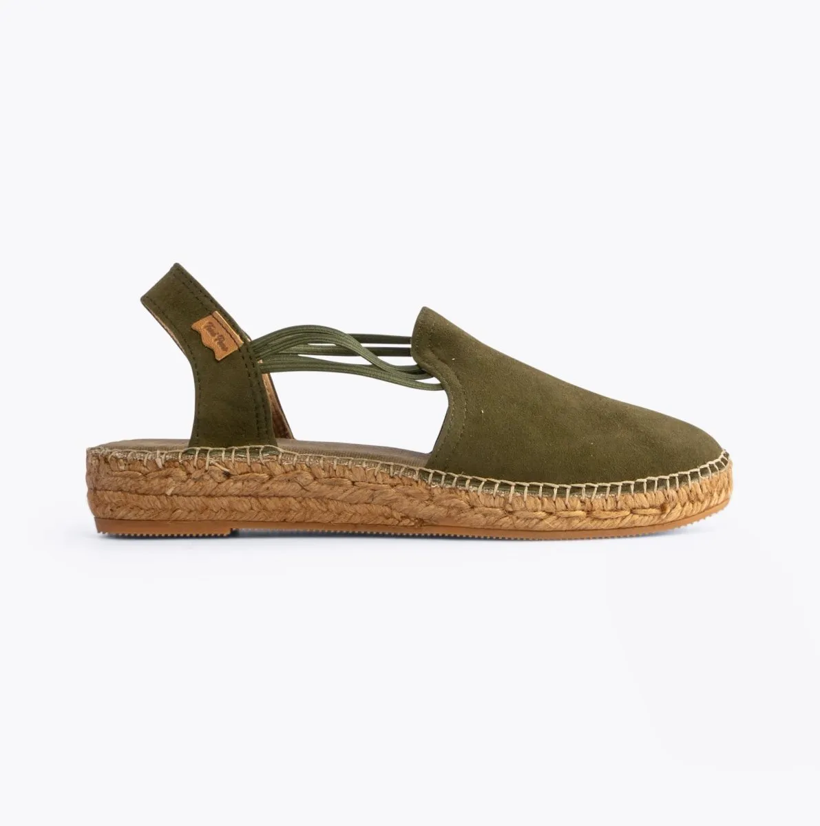 Toni Pons TER Womens Vegan Wedge Espadrilles Khaki sold by Shuperb