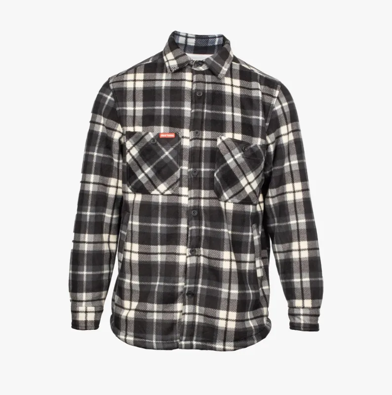 Hard Yakka SHERPA Mens Shirt Jacket Grey sold by Shuperb