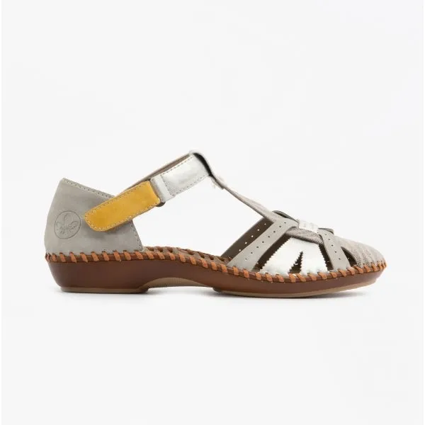 M1650-90 Ladies Leather Sandals Multi sold by Shuperb